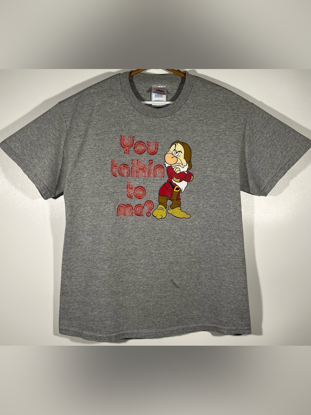 Vintage Grumpy Dwarfs Disney's Snow White T Shirt Tennessee River Sz L Made USA